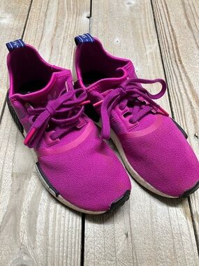 adidas Magenta Lace-Up Running Shoes